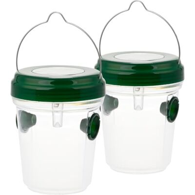 dobar ® Solcellsfälla set om 2 – insektsfälla, myggfälla och flugfälla för utomhusbruk, trädgård, terrass och balkong dobar ® Solcellsfälla set om 2 – insektsfälla, myggfälla och flugfälla för utomhusbruk, trädgård, terrass och balkong