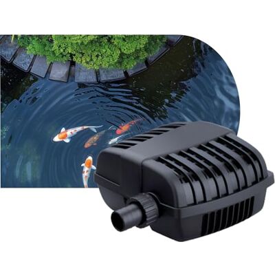 AQPET AQPOND Flux pump för dammar och fontäner – högflödes-dränkbar pump för vattenfall, strömmar och dammfilter – kompakt design med lång kabel 5 meter 3 000 lt/h AQPET AQPOND Flux pump för dammar och fontäner – högflödes-dränkbar pump för vattenfall, strömmar och dammfilter – kompakt design med lång kabel 5 meter 3 000 lt/h