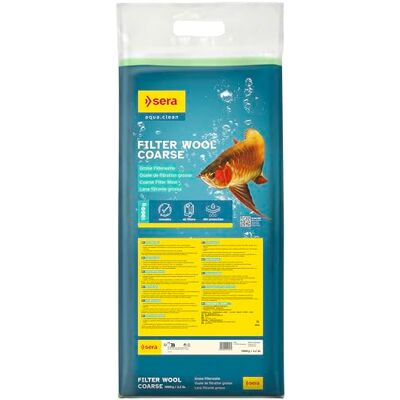 sera Filter Wool Coarse 1 kg – filtervadd grov 1 000 g sera Filter Wool Coarse 1 kg – filtervadd grov 1 000 g
