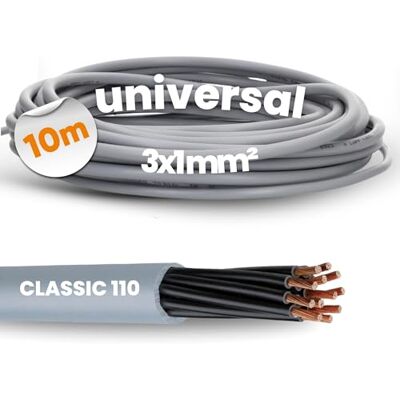 Lapp 10 meter 1119853 Oljeflex Classic 110 PVC kontrollkabel 3 x 1 mm² utan grön-gul skyddsledare I kontrollkabel 3 ledare I kabel 3 ledare Lapp 10 meter 1119853 Oljeflex Classic 110 PVC kontrollkabel 3 x 1 mm² utan grön-gul skyddsledare I kontrollkabel 3 ledare I kabel 3 ledare