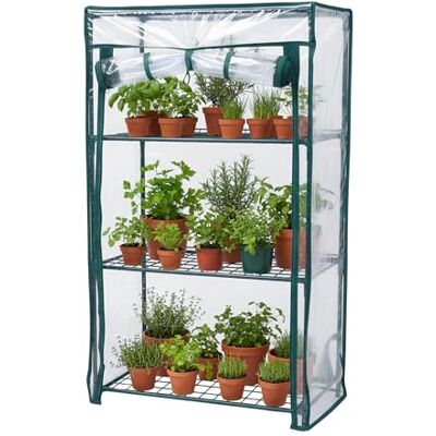 Relaxdays Växthus för balkong, 1-pack, PVC-film, stål, H x B x D: 80 x 46 x 24 cm, tomathus 3 våningar, grön/transparent Relaxdays Växthus för balkong, 1-pack, PVC-film, stål, H x B x D: 80 x 46 x 24 cm, tomathus 3 våningar, grön/transparent