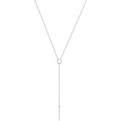 Elli halsband dam Y-kedja geo minimal i 925 sterlingsilver, 40, Sterlingsilver, Utan Elli halsband dam Y-kedja geo minimal i 925 sterlingsilver, 40, Sterlingsilver, Utan