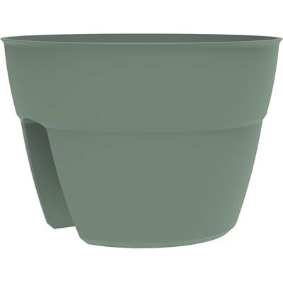 EDA Osaka Cavalier Pot 8 L enkelt och patenterat fästsystem för balkonger och räcken Ø 30,6 x H 20,6 cm lagergrön EDA Osaka Cavalier Pot 8 L enkelt och patenterat fästsystem för balkonger och räcken Ø 30,6 x H 20,6 cm lagergrön