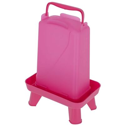 Kerbl Hobbyfarming Drickkar Av Plast Med Fötter, Automatisk Vattenförsörjning, Stabilt Stativ, Väderbeständigt, Lätt Att Rengöra, Med Bärhandtag, Transparent Topp, 3.5 Liter, Rosa Kerbl Hobbyfarming Drickkar Av Plast Med Fötter, Automatisk Vattenförsörjning, Stabilt Stativ, Väderbeständigt, Lätt Att Rengöra, Med Bärhandtag, Transparent Topp, 3.5 Liter, Rosa
