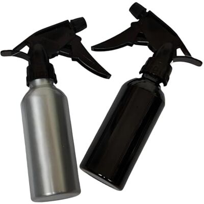 G4GADGET Vattenspruta i aluminium, tomma sprayflaskor, paket med 2-200 ml, påfyllningsbar avtryckningssprayflaska för rengöring, trädgårdsarbete, hårvård, gör-det-själv, växter och skönhetsanvändning G4GADGET Vattenspruta i aluminium, tomma sprayflaskor, paket med 2-200 ml, påfyllningsbar avtryckningssprayflaska för rengöring, trädgårdsarbete, hårvård, gör-det-själv, växter och skönhetsanvändning
