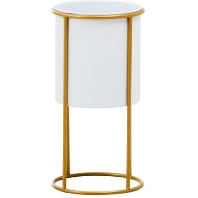 Premier Husgeråd Planterare, Vit, Guld, En Storlek Premier Husgeråd Planterare, Vit, Guld, En Storlek