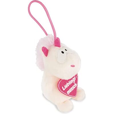 NICI 42723 berlock enhörning Theodor favoritvän, 8 cm, vit/rosa NICI 42723 berlock enhörning Theodor favoritvän, 8 cm, vit/rosa