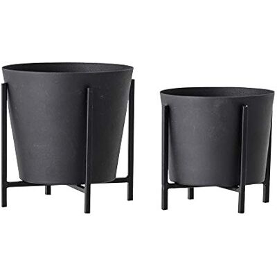 Bloomingville Ilse 2-packning Blomkrukor - Svart Metall Bloomingville Ilse 2-packning Blomkrukor - Svart Metall