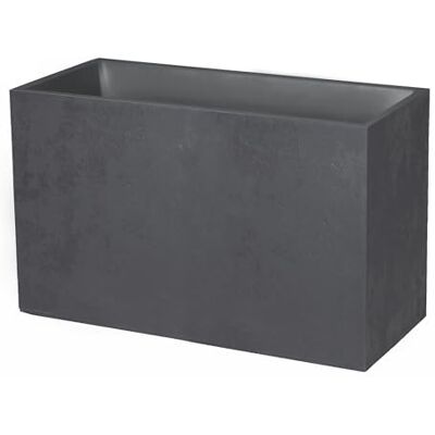 EDA Muret Basalt 116 L Dekor i betongimitation dubbelvägg vattenhållningsområde 99,5 x 39,5 x H 60 cm antracitgrå EDA Muret Basalt 116 L Dekor i betongimitation dubbelvägg vattenhållningsområde 99,5 x 39,5 x H 60 cm antracitgrå
