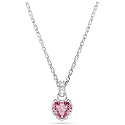 Swarovski Chroma Hänge, Blandade Slipningar, Rosa, Rodiumpläterad Swarovski Chroma Hänge, Blandade Slipningar, Rosa, Rodiumpläterad