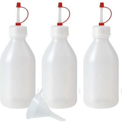 mikken 3 sprayflaskor BPA-fri tillverkad i Tyskland – inkl. påfyllningstratt en 250 ml, plast, vit, 3 x, 10 mikken 3 sprayflaskor BPA-fri tillverkad i Tyskland – inkl. påfyllningstratt en 250 ml, plast, vit, 3 x, 10