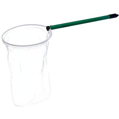 Nobby Fågelfiskenät tyll nr 2; handtag 30 cm; tyllhuvud Ø18 cm x 36 cm, grön, svart, vit Nobby Fågelfiskenät tyll nr 2; handtag 30 cm; tyllhuvud Ø18 cm x 36 cm, grön, svart, vit