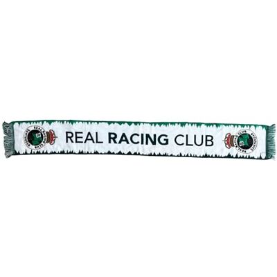 Real Racing Club Vit halsduk gröna kanter Real Racing Club Vit halsduk gröna kanter