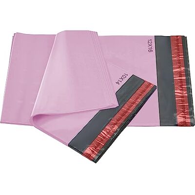 iSOUL fraktpåsar, självhäftande, 2 storlekar, 25 stycken vardera, rosa, 50 stycken iSOUL fraktpåsar, självhäftande, 2 storlekar, 25 stycken vardera, rosa, 50 stycken