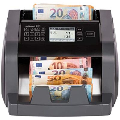 ratiotec rapidcount S 575 sedelräknare för blandade sedlar med värdering i svart ratiotec rapidcount S 575 sedelräknare för blandade sedlar med värdering i svart