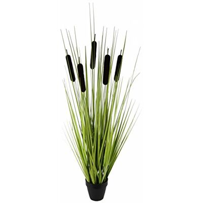 Flair Flower rörkolv x 5 i grytan, plast, brun, 90 x 25 x 25 cm Flair Flower rörkolv x 5 i grytan, plast, brun, 90 x 25 x 25 cm