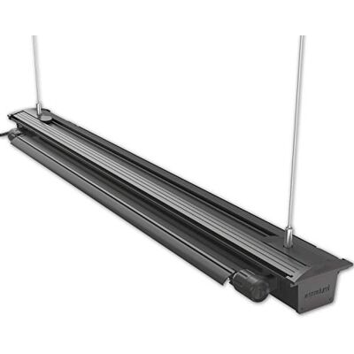 iQuatics 120 cm (4 fot) Hängande akvariebelysning, två två rör T5-belysningsenhet. Gratis glödlampor och reflektorer iQuatics 120 cm (4 fot) Hängande akvariebelysning, två två rör T5-belysningsenhet. Gratis glödlampor och reflektorer