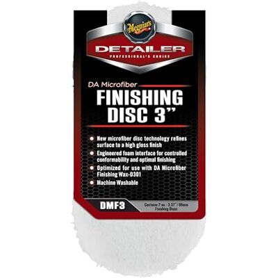 Meguiar's Meguiars mikrofiber-efterbehandlingsskiva, vit, 7,6 cm efterbehandling Meguiar's Meguiars mikrofiber-efterbehandlingsskiva, vit, 7,6 cm efterbehandling