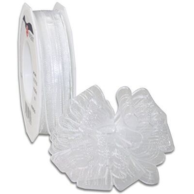PRÄSENT Pressent Venedig Ribbon 25mm 25m Vitt PRÄSENT Pressent Venedig Ribbon 25mm 25m Vitt