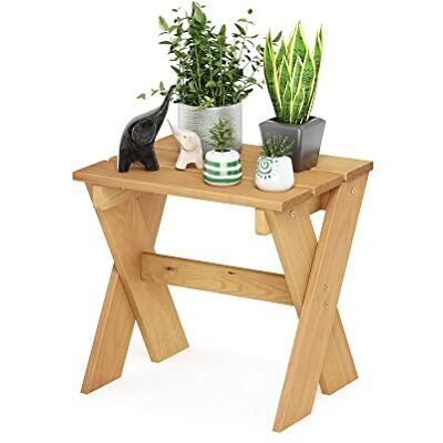 Furinno Sidobord blomställ, furu, naturlig, 45,2 (B) x 43,9 (H) x 35,1 (D) cm Furinno Sidobord blomställ, furu, naturlig, 45,2 (B) x 43,9 (H) x 35,1 (D) cm