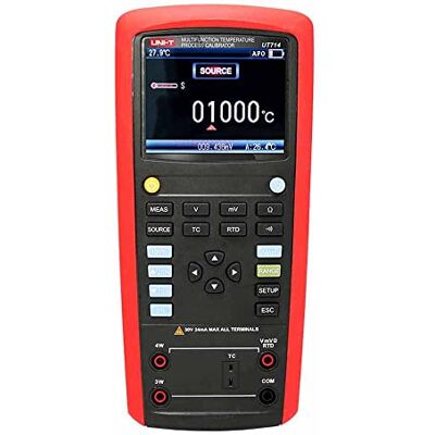 UNI-T UT714 Multifunction Temperature Process Calibrator Handheld High-precision Thermocouple Calibration Source Meter UNI-T UT714 Multifunction Temperature Process Calibrator Handheld High-precision Thermocouple Calibration Source Meter