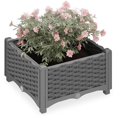 RELAXDAYS Trädgårdsplanter rektangulär med vattentank - Planter RELAXDAYS Trädgårdsplanter rektangulär med vattentank - Planter