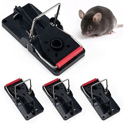 Pazzlas Piege a Rat Professionnel, 4 Pièces Piège à Souris Réutilisables, Piege a Rats Sensible pour Intérieur Cuisine Extérieur Jardin Pazzlas Piege a Rat Professionnel, 4 Pièces Piège à Souris Réutilisables, Piege a Rats Sensible pour Intérieur Cuisine Extérieur Jardin