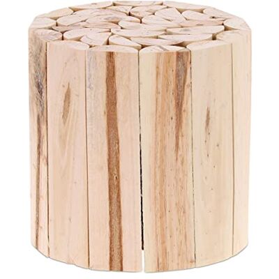 Relaxdays blompall i trä, runt krukställ, piedestal i naturlig design, 20 x 20 cm växtpall, växtställ, naturfärgad Relaxdays blompall i trä, runt krukställ, piedestal i naturlig design, 20 x 20 cm växtpall, växtställ, naturfärgad