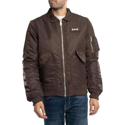 Schott NYC Blandade bombers, Brun (mörkbrun), M Schott NYC Blandade bombers, Brun (mörkbrun), M