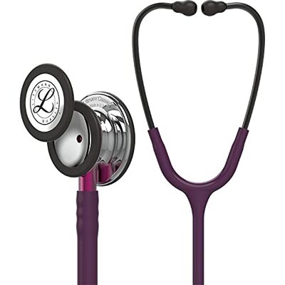 Littmann 3M Classic III Övervakningsstetoskop, bröststycke med spegelblank finish, plommonlila slang, rosa stam och rökmatterad headset, 67,5 cm, 5960 Littmann 3M Classic III Övervakningsstetoskop, bröststycke med spegelblank finish, plommonlila slang, rosa stam och rökmatterad headset, 67,5 cm, 5960