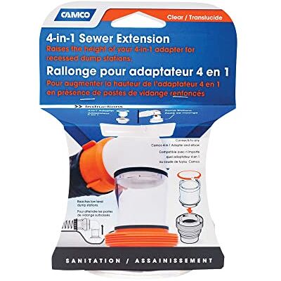 Camco 39735 avloppsförlängning klar 4-i-1 Camco 39735 avloppsförlängning klar 4-i-1