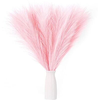 EVODIS Konstgjort Pampasgräs, 45 cm konstgjort Pampasgräs, fluffigt 5 stjälkar, pompöst gräs, blomsterarrangemang för boho, hem, bröllopsdekoration (rosa) EVODIS Konstgjort Pampasgräs, 45 cm konstgjort Pampasgräs, fluffigt 5 stjälkar, pompöst gräs, blomsterarrangemang för boho, hem, bröllopsdekoration (rosa)