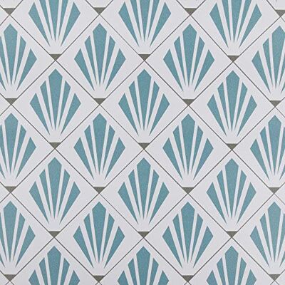 Venilia Självhäftande film blå diamant diamant turkos retro 90 cm x 2,6 m, tjocklek 160μ självhäftande möbelfolie, dekorativ film, tapet, köksfolie PVC utan ftalater Tillverkad i EU Venilia Självhäftande film blå diamant diamant turkos retro 90 cm x 2,6 m, tjocklek 160μ självhäftande möbelfolie, dekorativ film, tapet, köksfolie PVC utan ftalater Tillverkad i EU