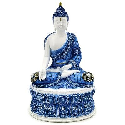 Puckator Thailändsk Buddha Vit och Blå Lotus Puckator Thailändsk Buddha Vit och Blå Lotus