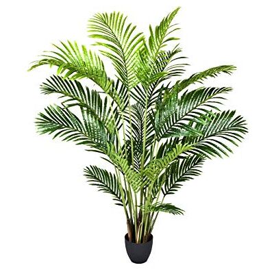 GreenBrokers Artificiell 150 cm Real Touch Areca Phoenix palmträd i kruka, 150 cm/5 fot, 150 cm/5 fot GreenBrokers Artificiell 150 cm Real Touch Areca Phoenix palmträd i kruka, 150 cm/5 fot, 150 cm/5 fot