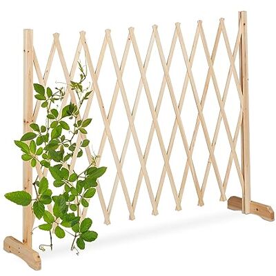Relaxdays Spaljé trä, utdragbar upp till 275 cm, klättringshjälp, klätterväxter, saxgaller fristående, trädgård, natur Relaxdays Spaljé trä, utdragbar upp till 275 cm, klättringshjälp, klätterväxter, saxgaller fristående, trädgård, natur