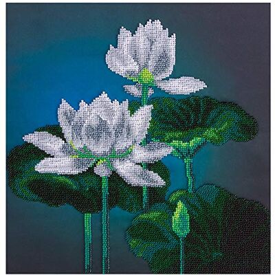 PANNA Lotus pärlbroderikit vit BN-5004 PANNA Lotus pärlbroderikit vit BN-5004