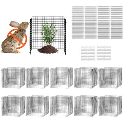 VEVOR 10-pack växtskydd från djur, 30 x 30 cm kycklingtråd växtskydd, växtburar för utomhusväxter, blommor och grönsaker, håller kaninkyckling ekorrar ute, 40 st metallnät VEVOR 10-pack växtskydd från djur, 30 x 30 cm kycklingtråd växtskydd, växtburar för utomhusväxter, blommor och grönsaker, håller kaninkyckling ekorrar ute, 40 st metallnät