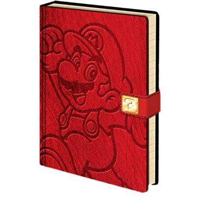 Pyramid Super Mario Bros Anteckningsbok (Mario Design) A5 Premium anteckningsbok, skrivbok och dagbok – officiell lincensprodukt, röd Pyramid Super Mario Bros Anteckningsbok (Mario Design) A5 Premium anteckningsbok, skrivbok och dagbok – officiell lincensprodukt, röd