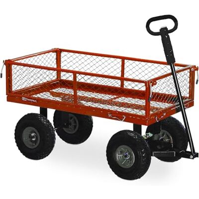 ECOVELO Handvagn med justerbara sidospår lastning max 300 kg hållare för alla trädgårdsvagnar ECOVELO Handvagn med justerbara sidospår lastning max 300 kg hållare för alla trädgårdsvagnar
