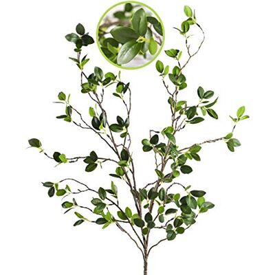 HWL Konstgjord växt 107 cm gröna grenar bladbutik trädgård kontor heminredning (2 st) HWL Konstgjord växt 107 cm gröna grenar bladbutik trädgård kontor heminredning (2 st)