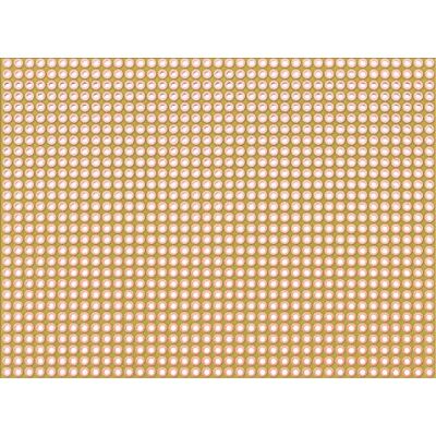 Rademacher 811-2 perforerad gallerplatta (25 st.) Papper 75 x 100 mm, stigning 2,54 mm, 39 rader hål, kopparbeläggning på ena sidan 35 µm, PCB 1,6 mm gul Rademacher 811-2 perforerad gallerplatta (25 st.) Papper 75 x 100 mm, stigning 2,54 mm, 39 rader hål, kopparbeläggning på ena sidan 35 µm, PCB 1,6 mm gul