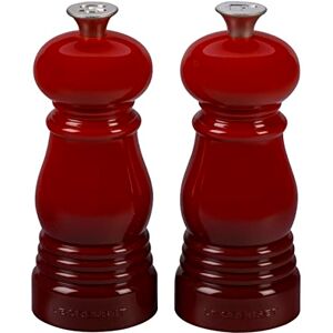 Le Creuset Litet kvarnset, salt och pepparkvarn, ABS-plast, 5 x 12,1 cm, keramisk kvarn, körsbärsröd