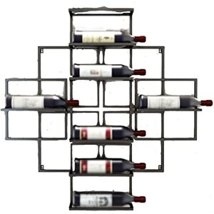 SUKORI vinställ 1pc 8 Bottle Creative Iron Wall Mounted Wine Rack Hanging Holder Cabinet Screen Display Bar Storage