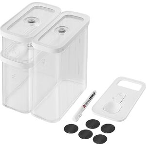 ZWILLING FRESH & SAVE CUBE Set M 5-delat förvaringsset inklusive 2 x CUBE M-behållare mätkopp NFC-etiketter