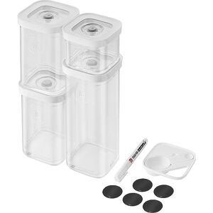 ZWILLING FRESH & SAVE CUBE-set, storlek S, 6-delat förvaringsset, innehåller 3 x CUBE S-behållare, mätsked och NFC-etiketter