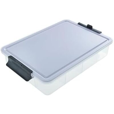 Farberware Build-a-Board Snacklebox med låsbart plastlock för skärbräda, portabel charkuteriförvaring med 7 fack, 32 cm Farberware Build-a-Board Snacklebox med låsbart plastlock för skärbräda, portabel charkuteriförvaring med 7 fack, 32 cm