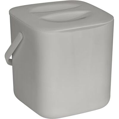 Wenko Avfallsbehållare Mod Conny köksavfallskorg fristående med sil 3 l sopseparation diskmaskinssäker plast PP grå 18 x 18 x 19 cm Wenko Avfallsbehållare Mod Conny köksavfallskorg fristående med sil 3 l sopseparation diskmaskinssäker plast PP grå 18 x 18 x 19 cm