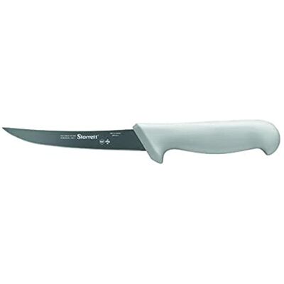 Starrett professionell urbeningskniv BKW106-5 smal böjd 5' (130mm) Ultra Sharp Sanitized Steel Blade Vit Handtag Kök Kockkniv (DV86058) Starrett professionell urbeningskniv BKW106-5 smal böjd 5' (130mm) Ultra Sharp Sanitized Steel Blade Vit Handtag Kök Kockkniv (DV86058)