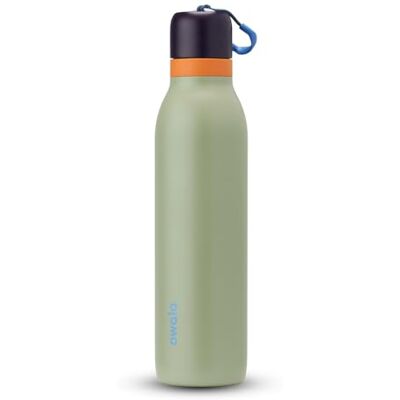 Owala FreeSip Twist isolerad vattenflaska i rostfritt stål med sugrör för sport och resor, BPA-fri, 640 g, blå/grön (Camo Cool) Owala FreeSip Twist isolerad vattenflaska i rostfritt stål med sugrör för sport och resor, BPA-fri, 640 g, blå/grön (Camo Cool)